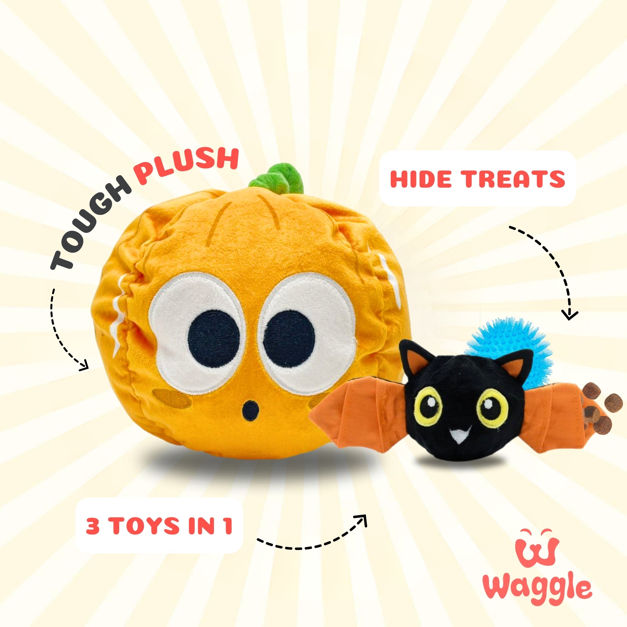 Introducing WoofCrate Rip'n Reveal New 3-in-1 Hidden Dog Toy Within Toy