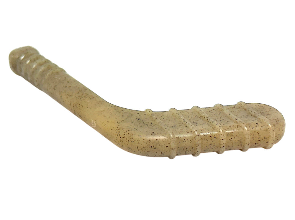 SodaPup Hockey Stick nylon chew toy, side view on a white background