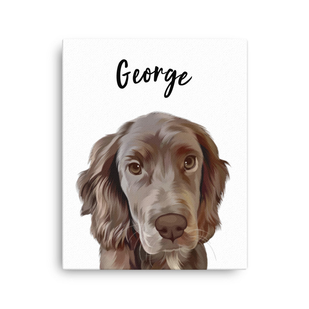 Portrait d'animal de compagnie personnalisé Impression sur toile