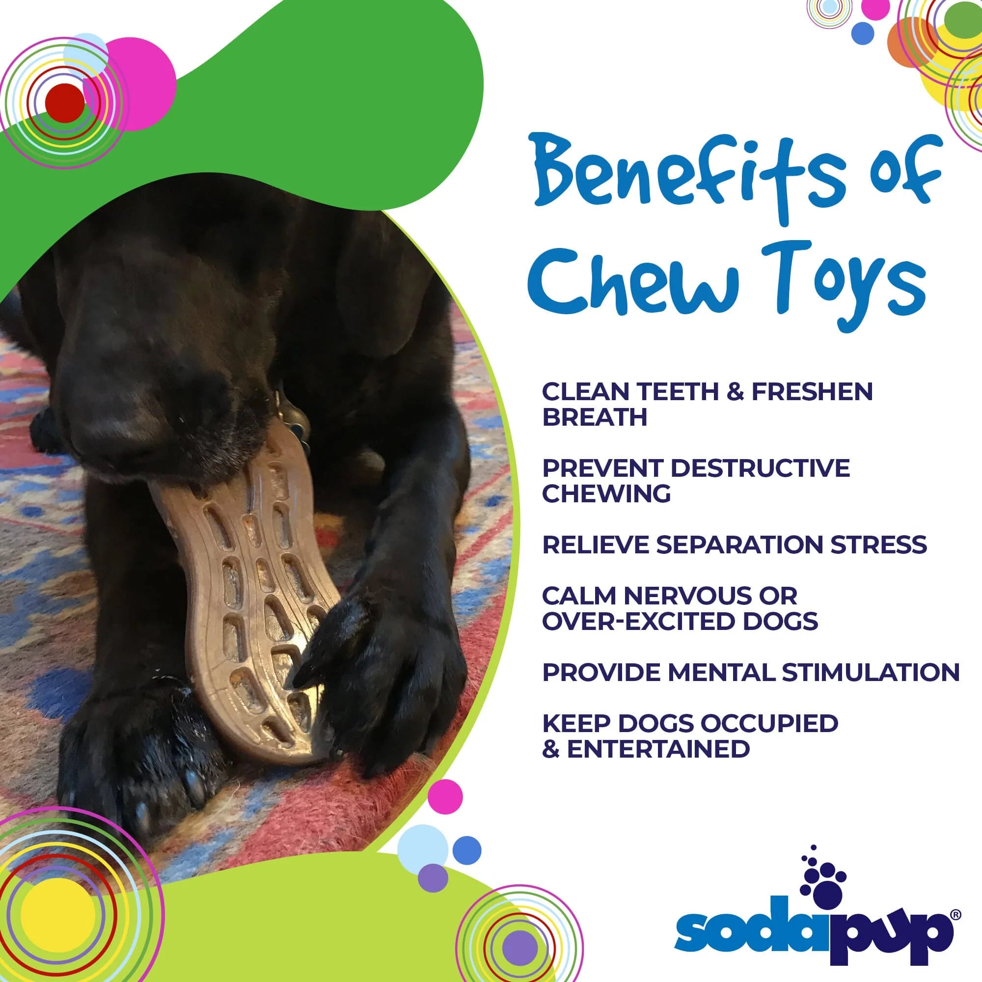 Sodapup Peanut Durable Nylon Chew Toy