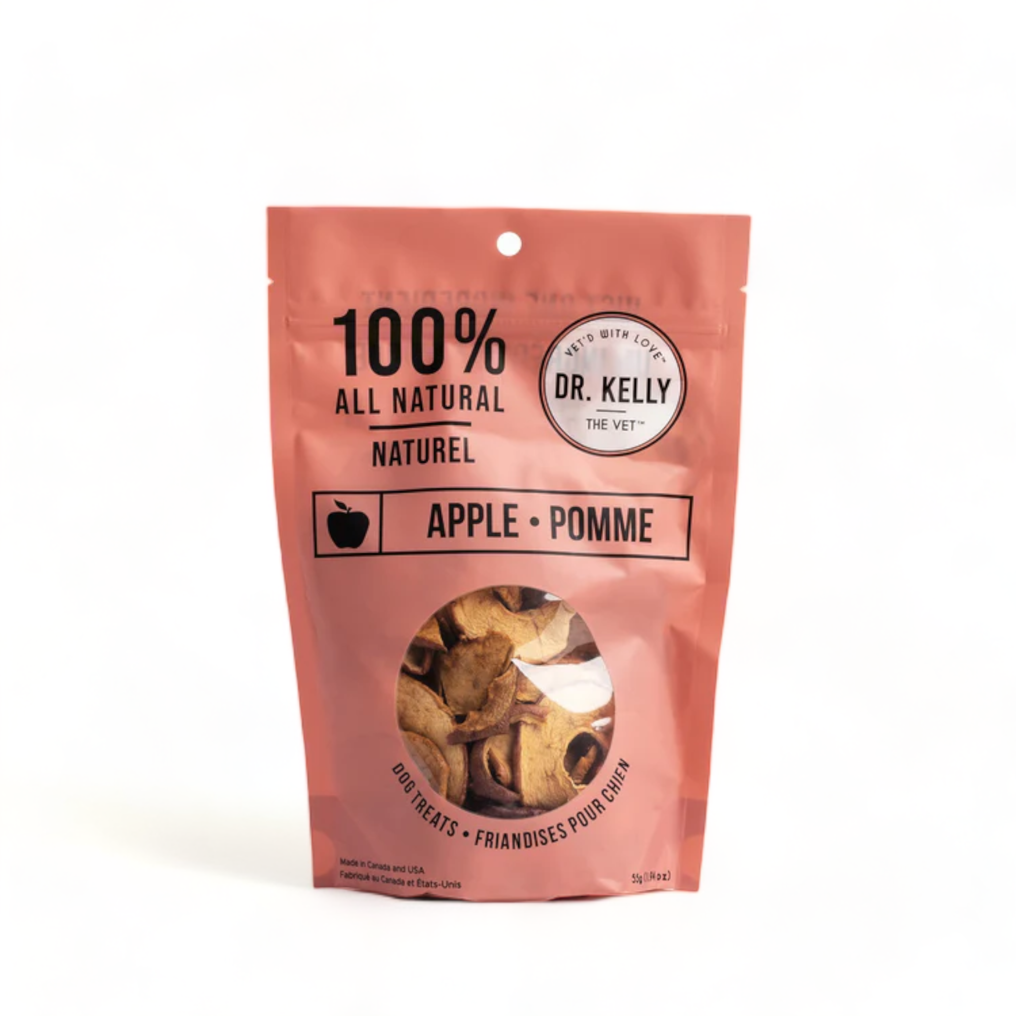 Dr. Kelly The Vet 100% Natural Dog Treats - Apple Slices