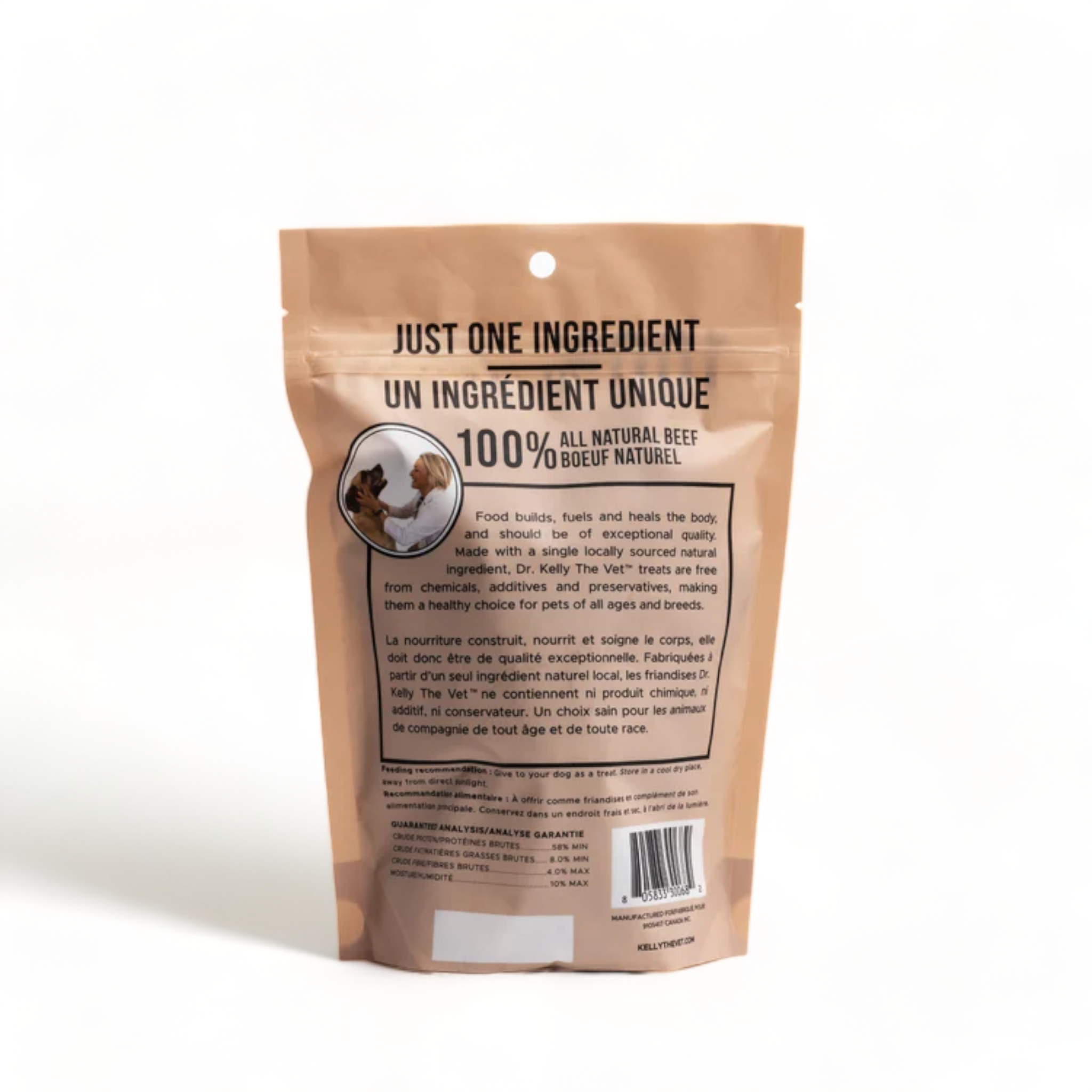 Dr. Kelly The Vet 100% Natural Dog Treats - Beef