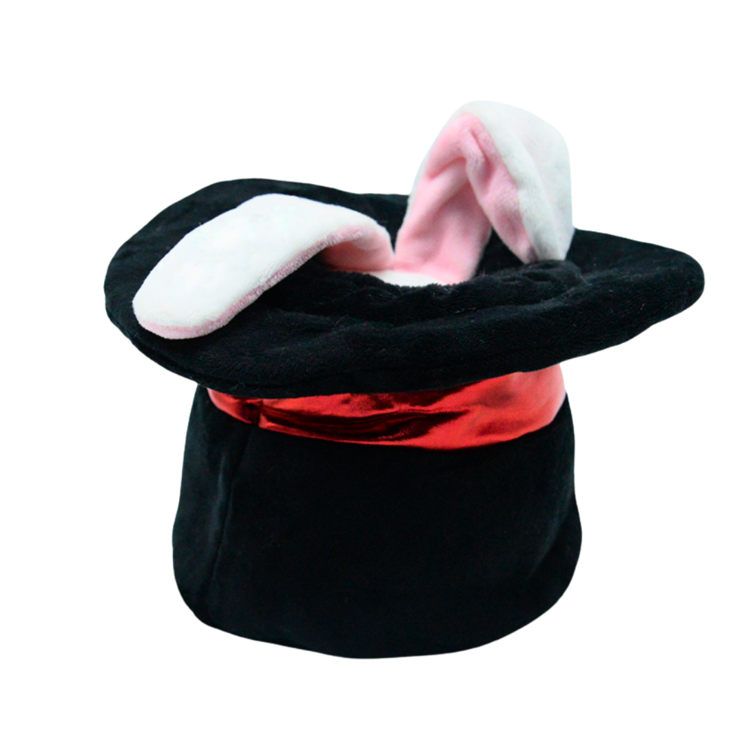 2-in-1 Rabbit in the Hat Dog Toy – Plush, Squeaky & Treat-Hiding Fun