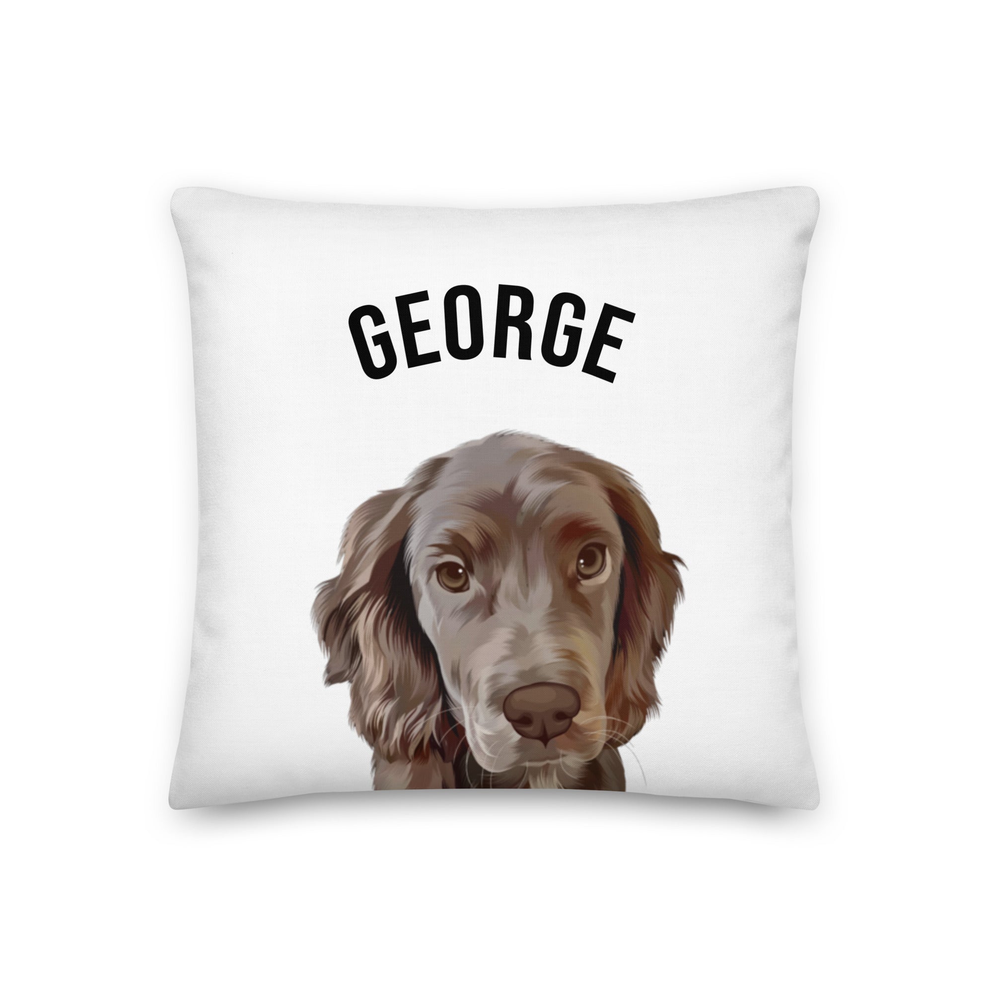 Premium Custom Pet Portrait Pillow