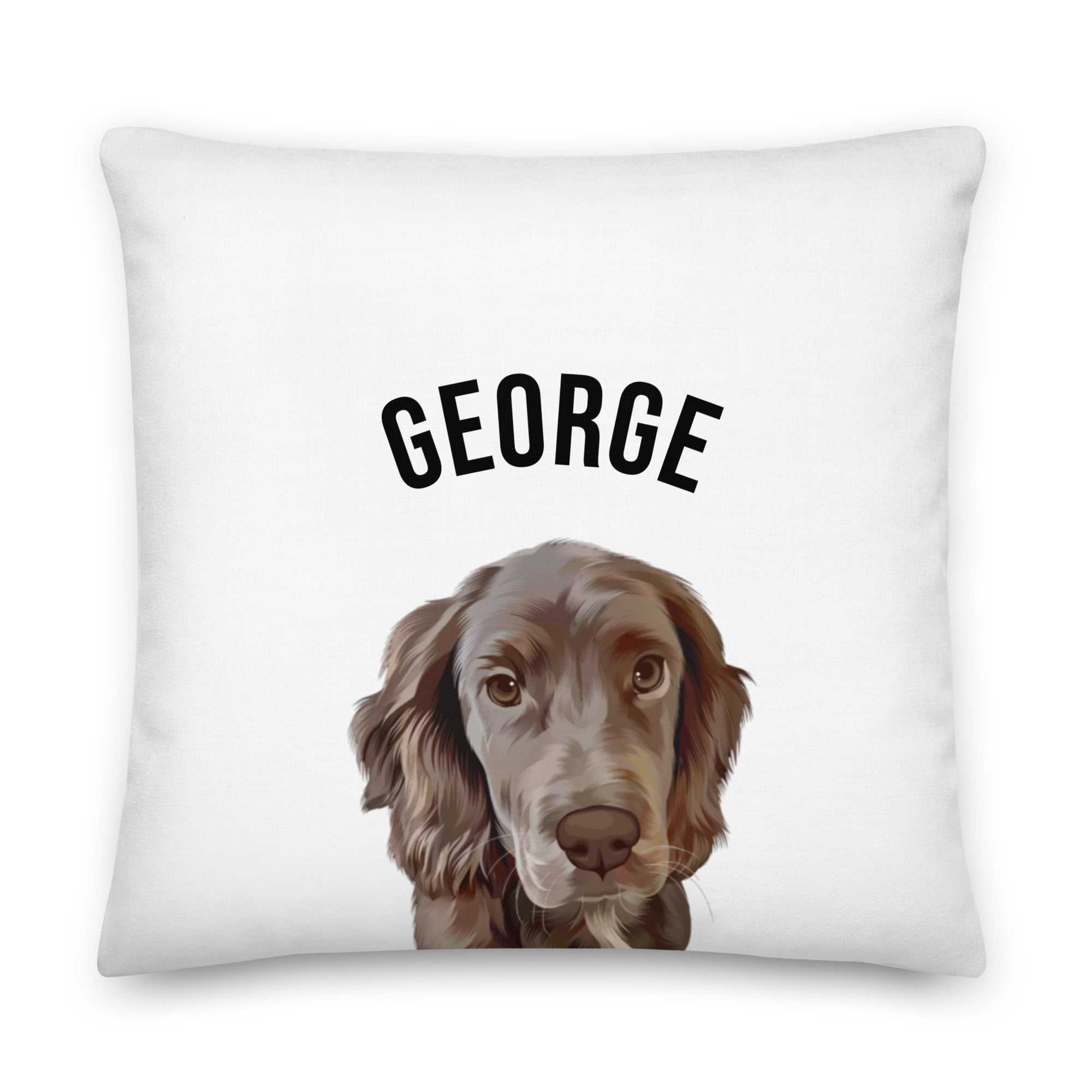 Premium Custom Pet Portrait Pillow