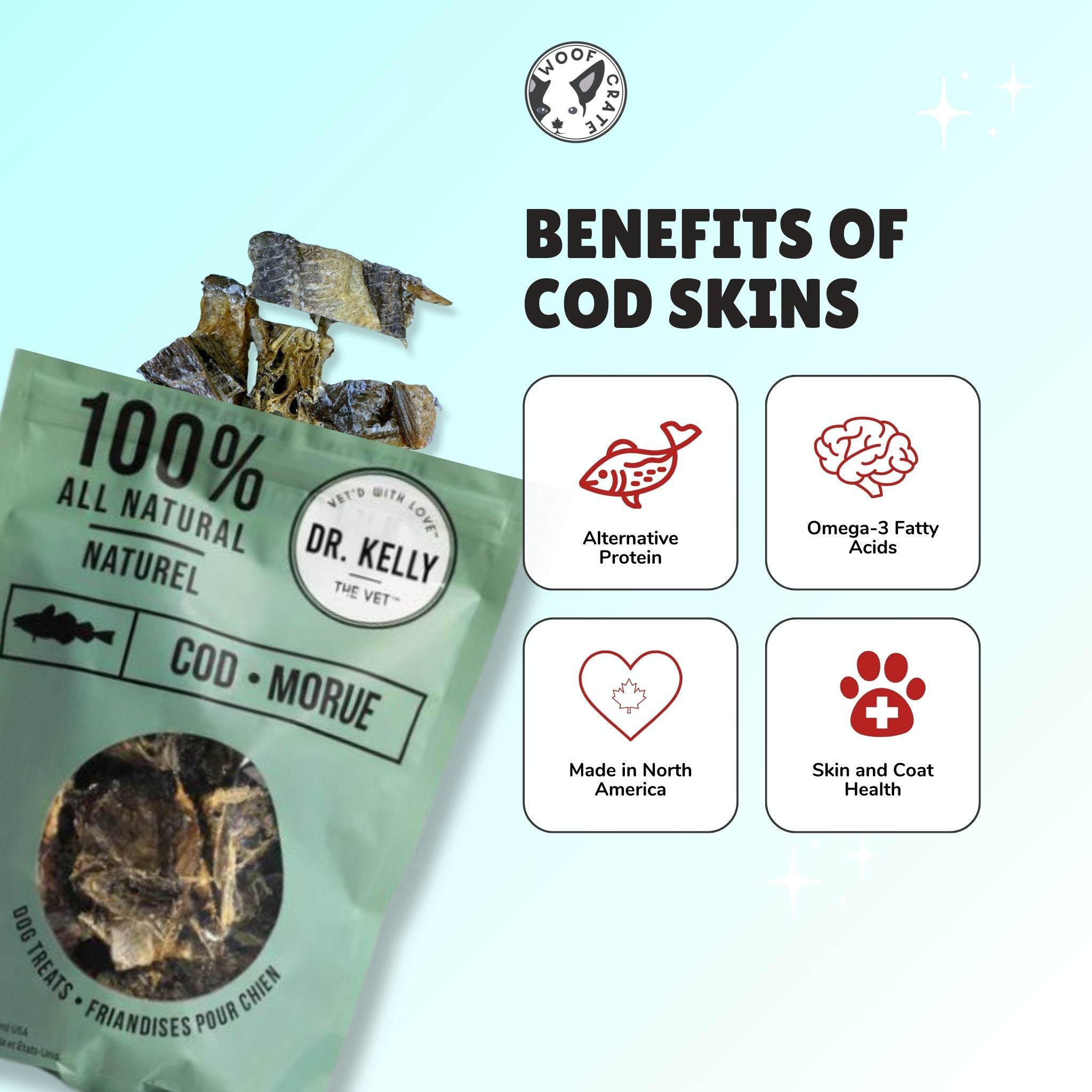 Dr. Kelly The Vet 100% Natural Dog Treats - Cod