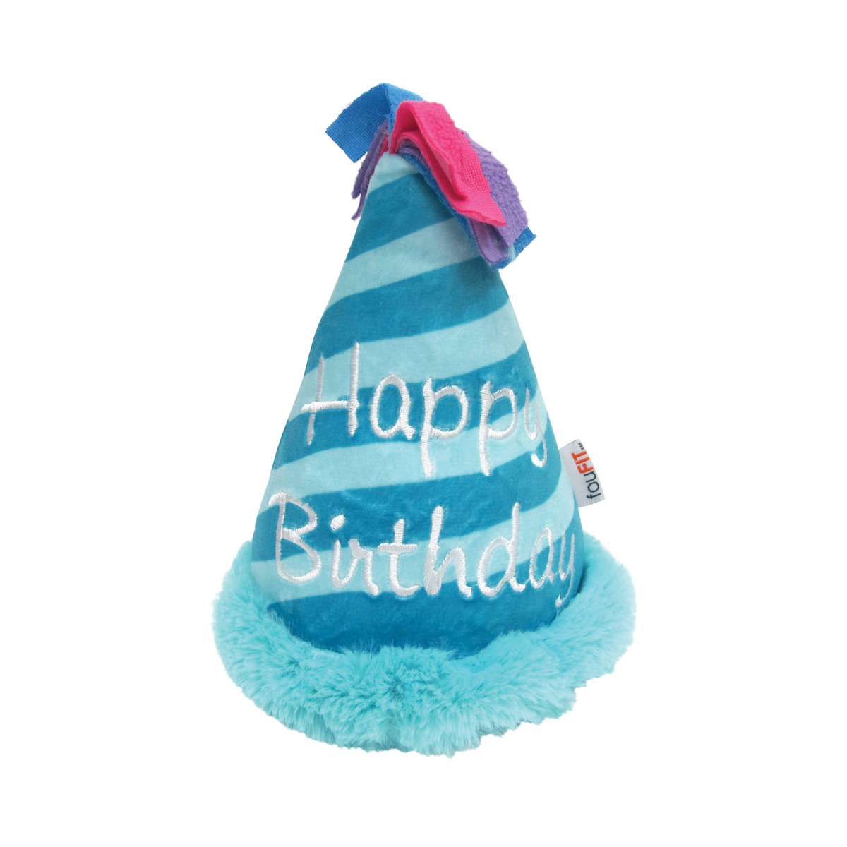 Birthday Hat Plush Dog Toy