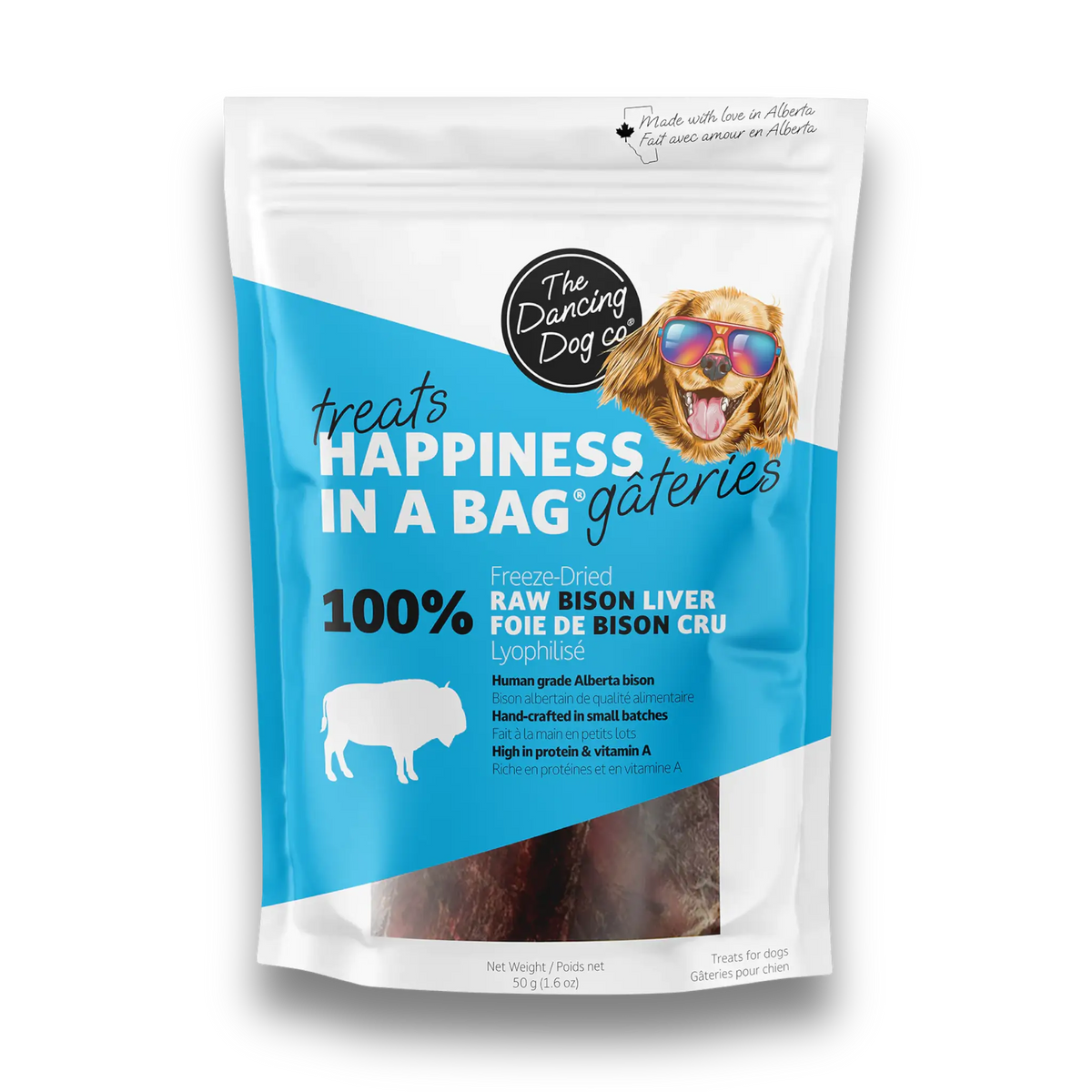 Freeze-Dried Raw Bison Liver Dog Treat