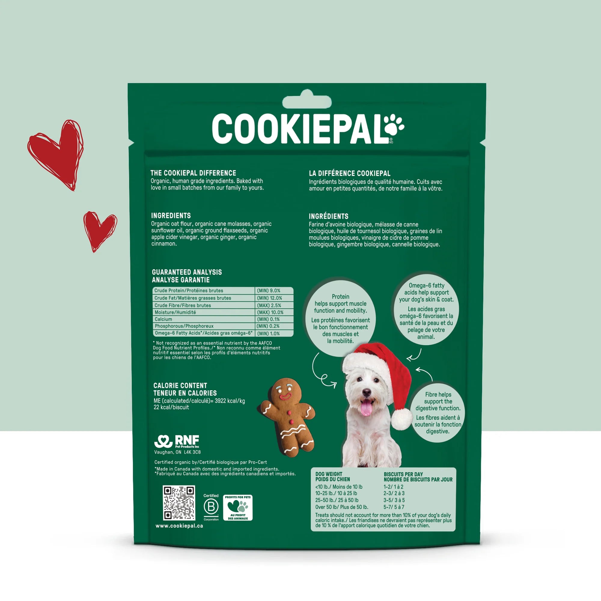 CookiePal Gingerbread Holiday Dog Treats