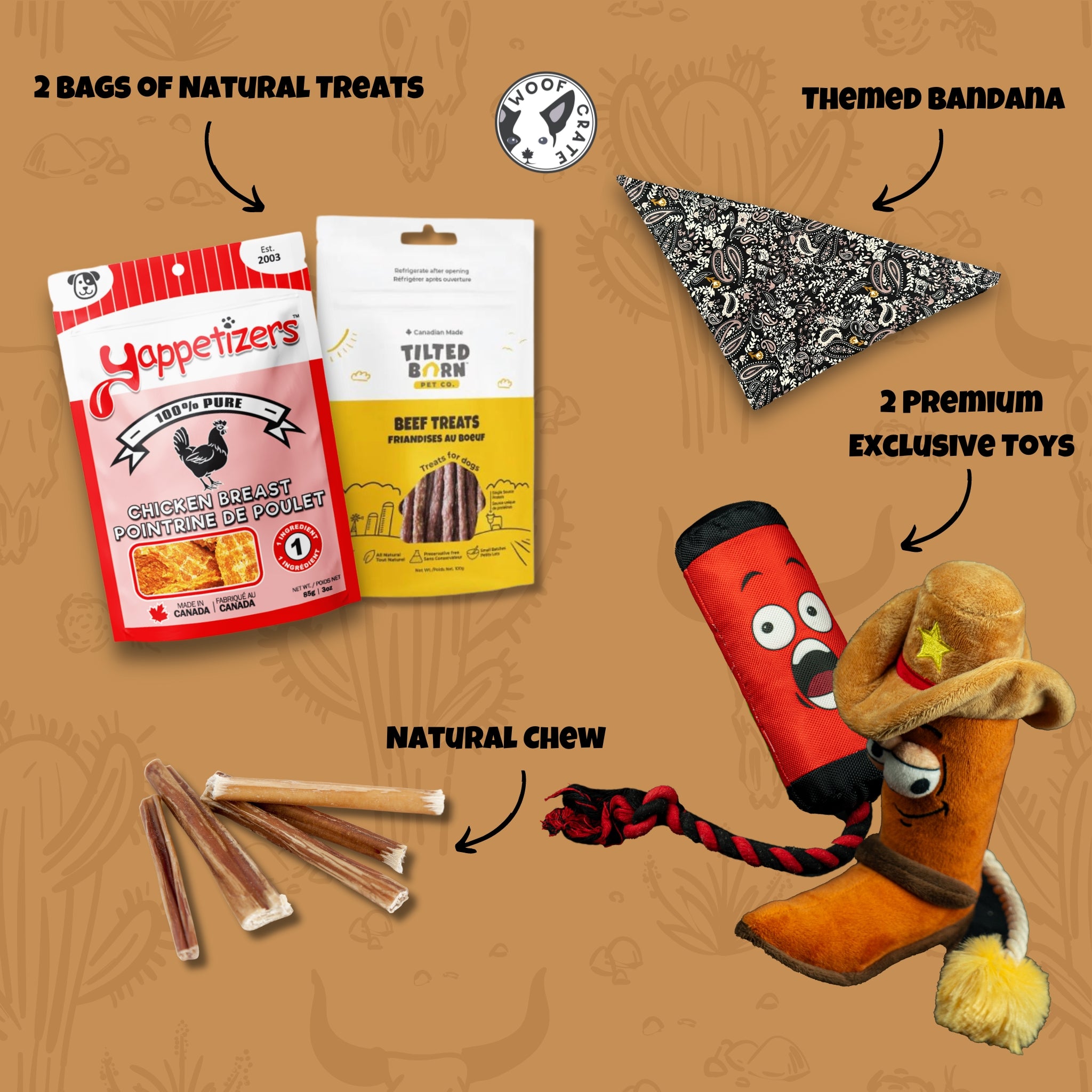 Wild West Themed Dog Box