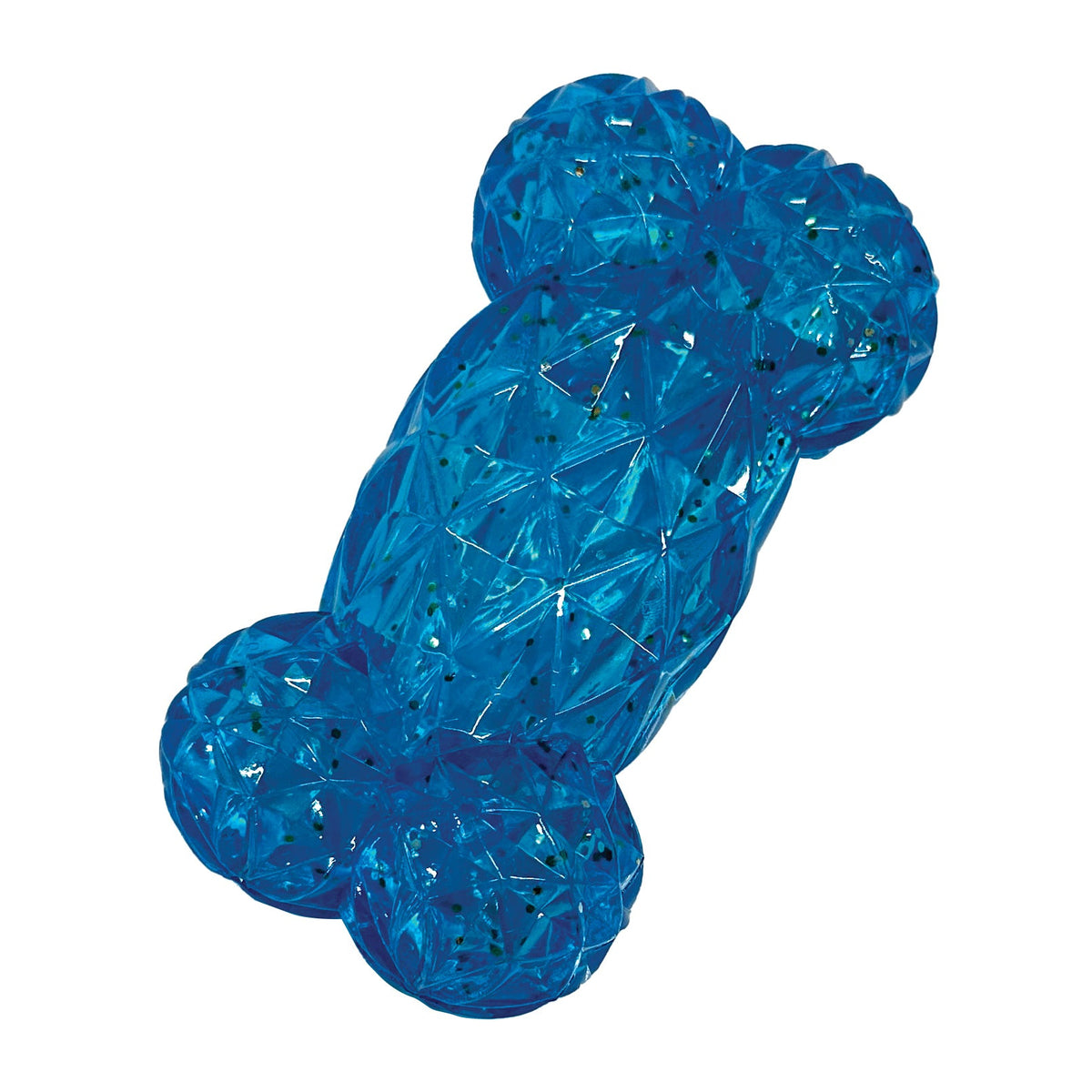 Blue Crystal Bone squeaky TPR dog toy