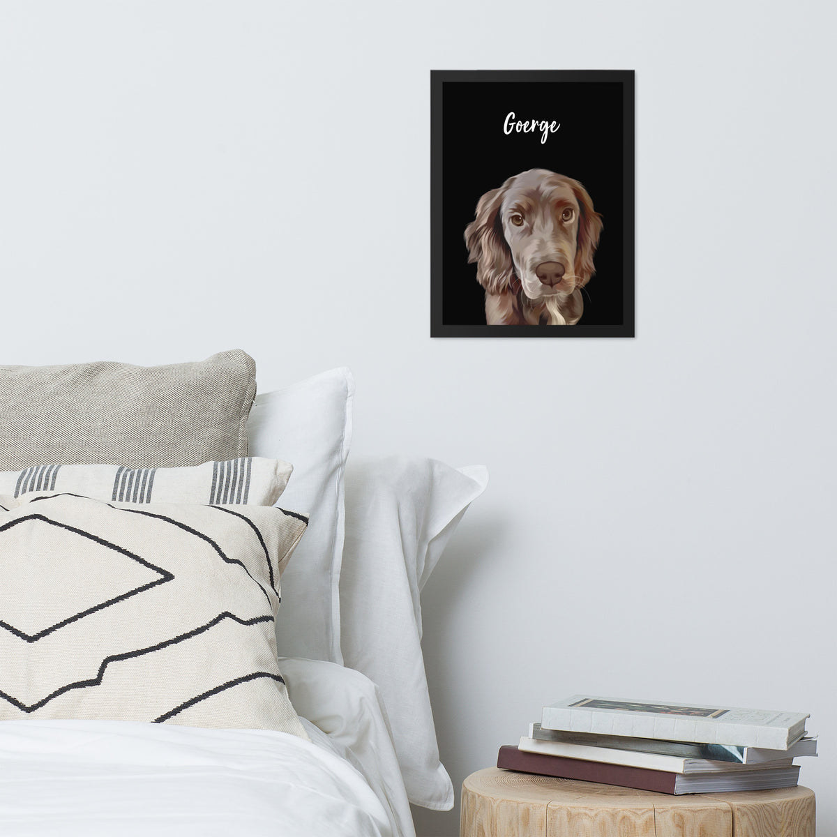 Custom Pet Portrait Framed Print