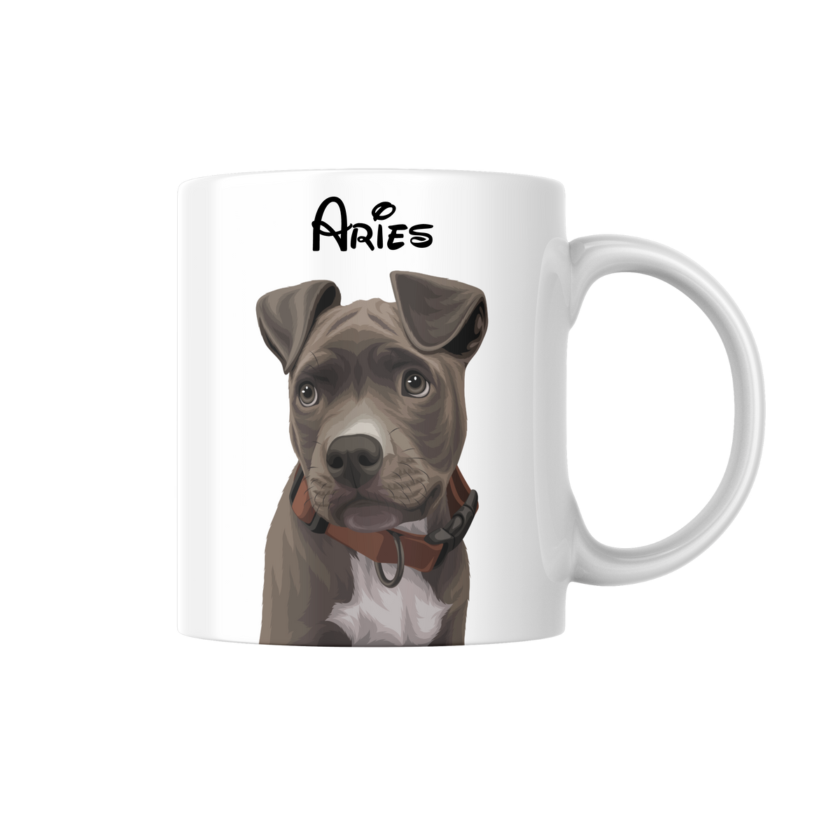 Tasse personnalisée de portrait d’animal de compagnie