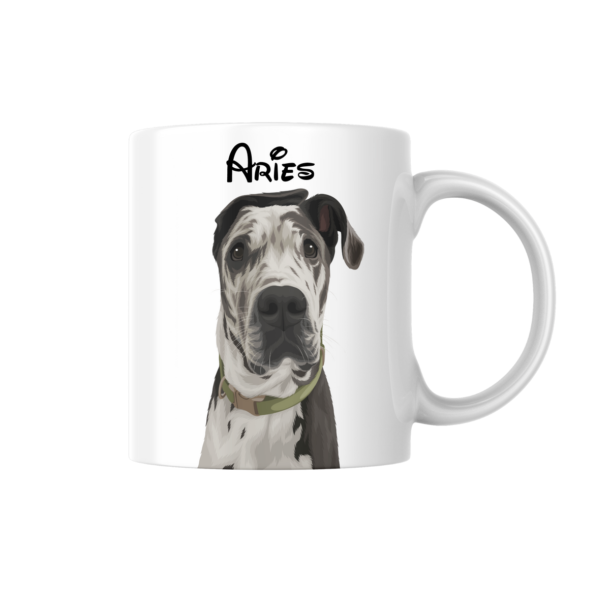 Tasse personnalisée de portrait d’animal de compagnie