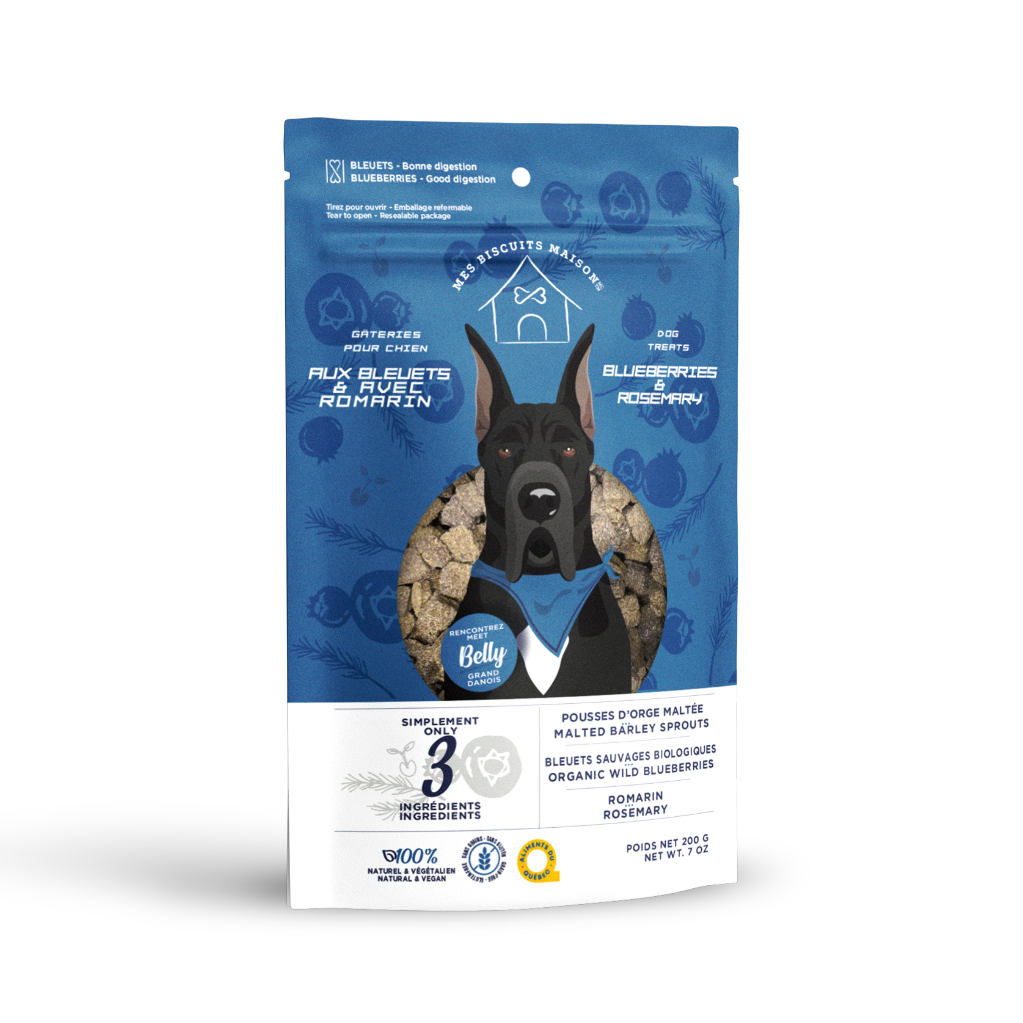 Friandise naturelle pour la digestion et la santé intestinale des chiens