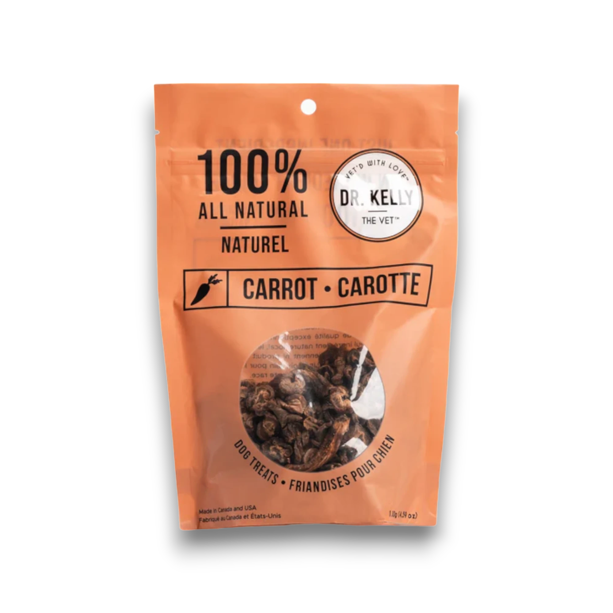 Dr. Kelly The Vet 100% Natural Dog Treats - Carrot