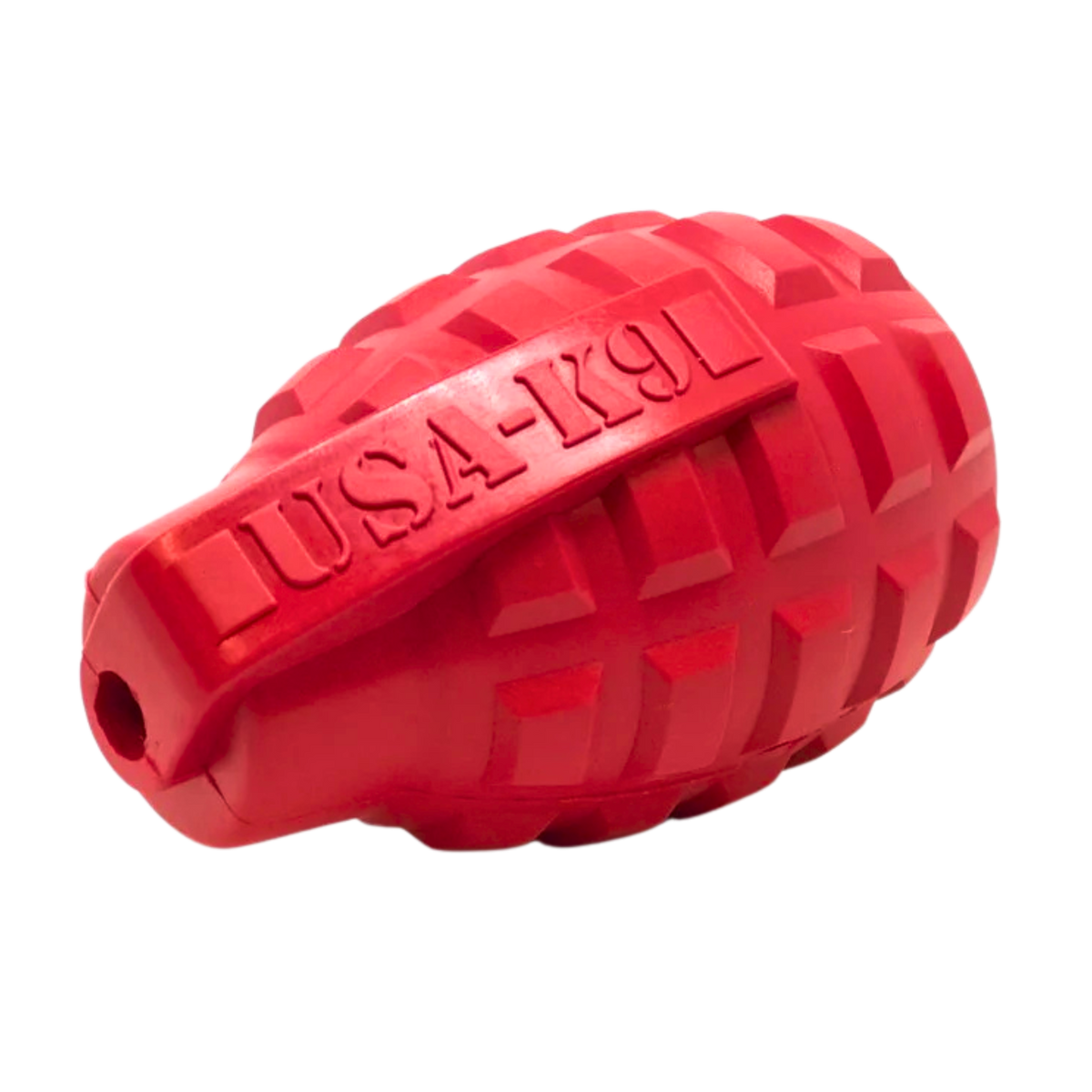 SodaPup Grenade Rubber Dog Toy – Treat-Dispensing Chew Toy