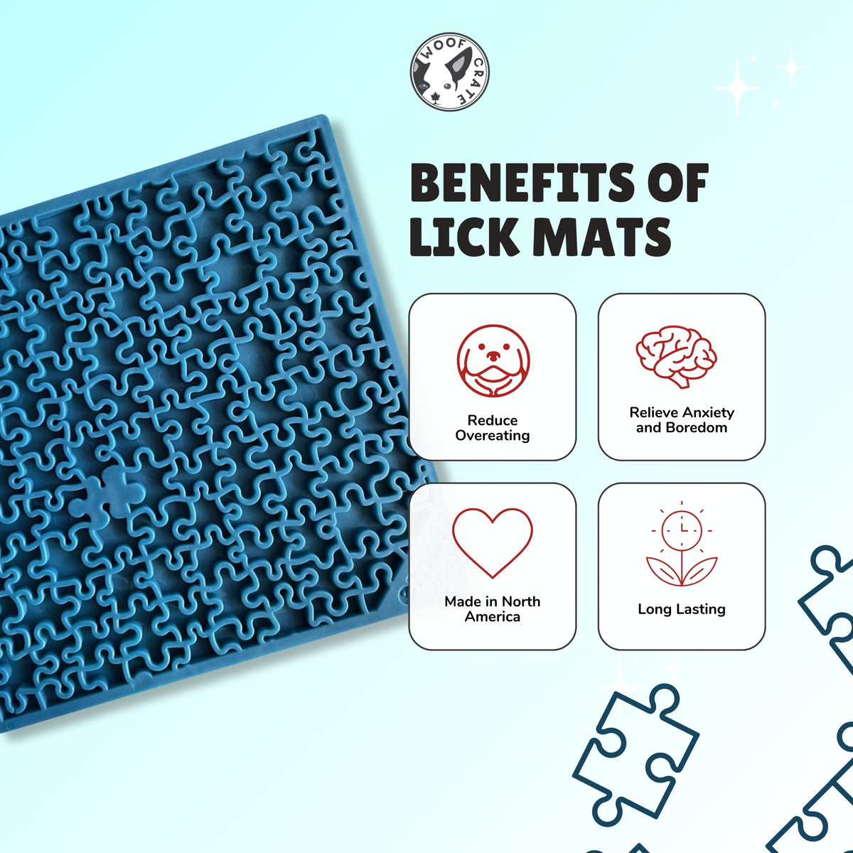 Jigsaw Dog Enrichment Lick Mat