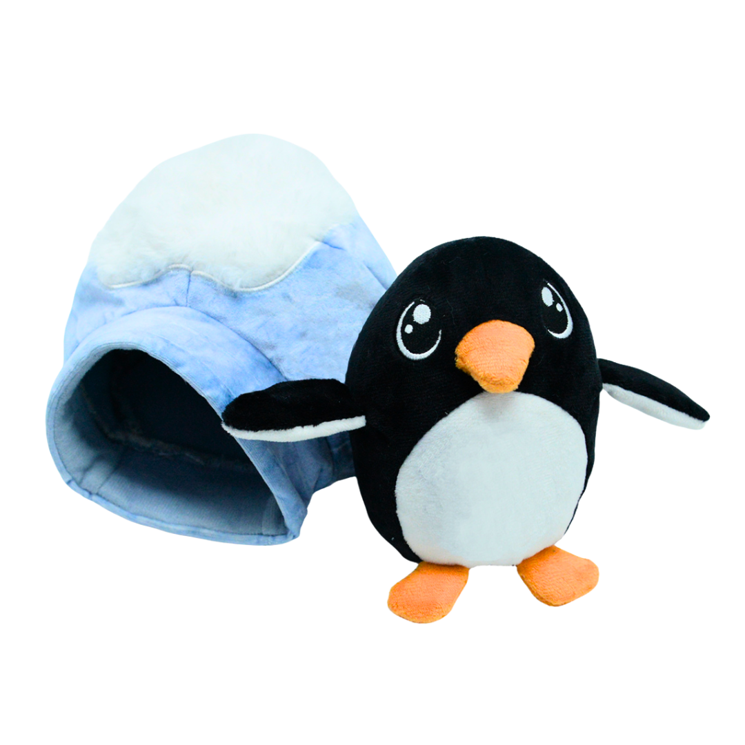 Penguin Igloo – Plush, Squeaky & Treat-Hiding Fun