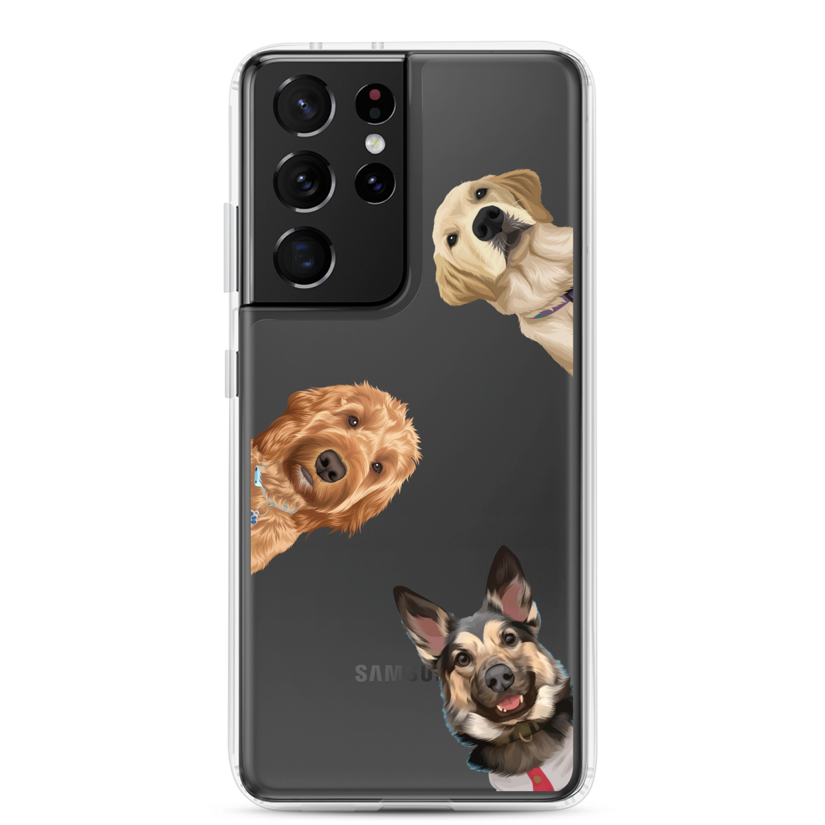 Pet Portrait Samsung Case- Peekaboo