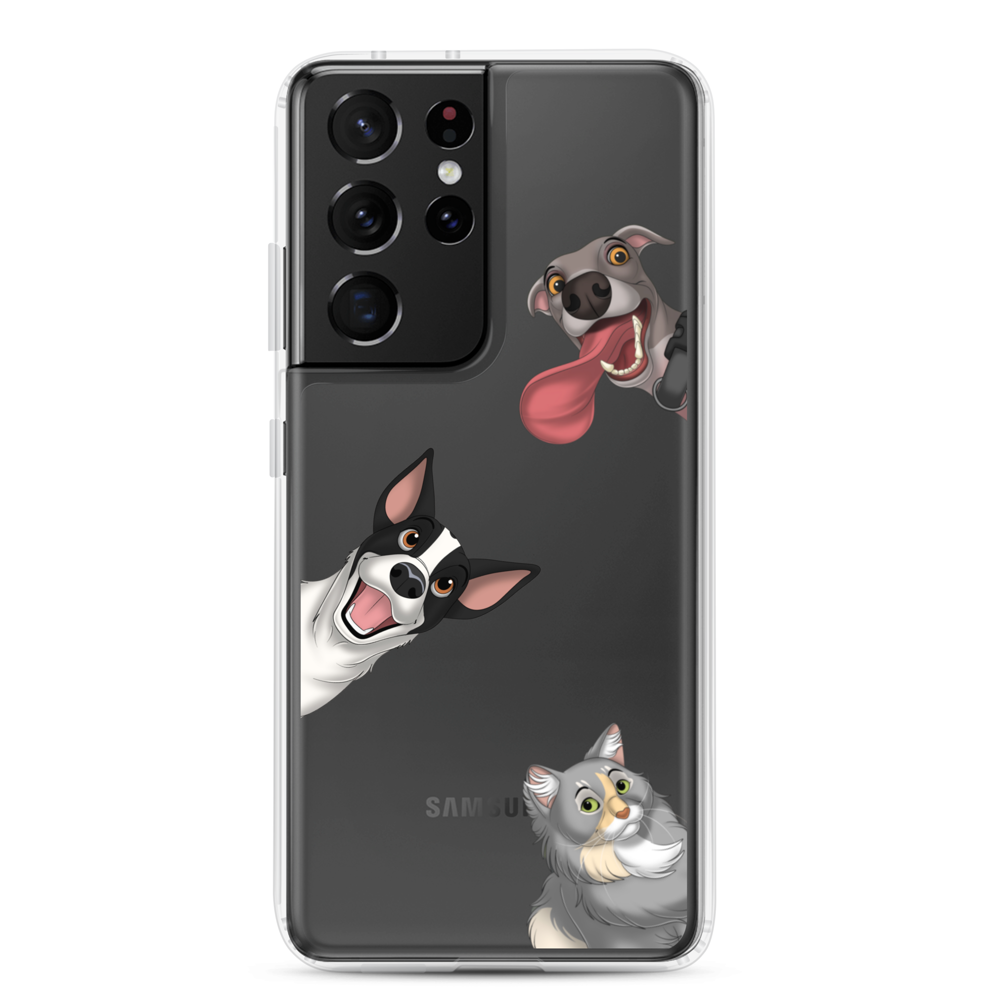 Pet Portrait Samsung Case- Peekaboo