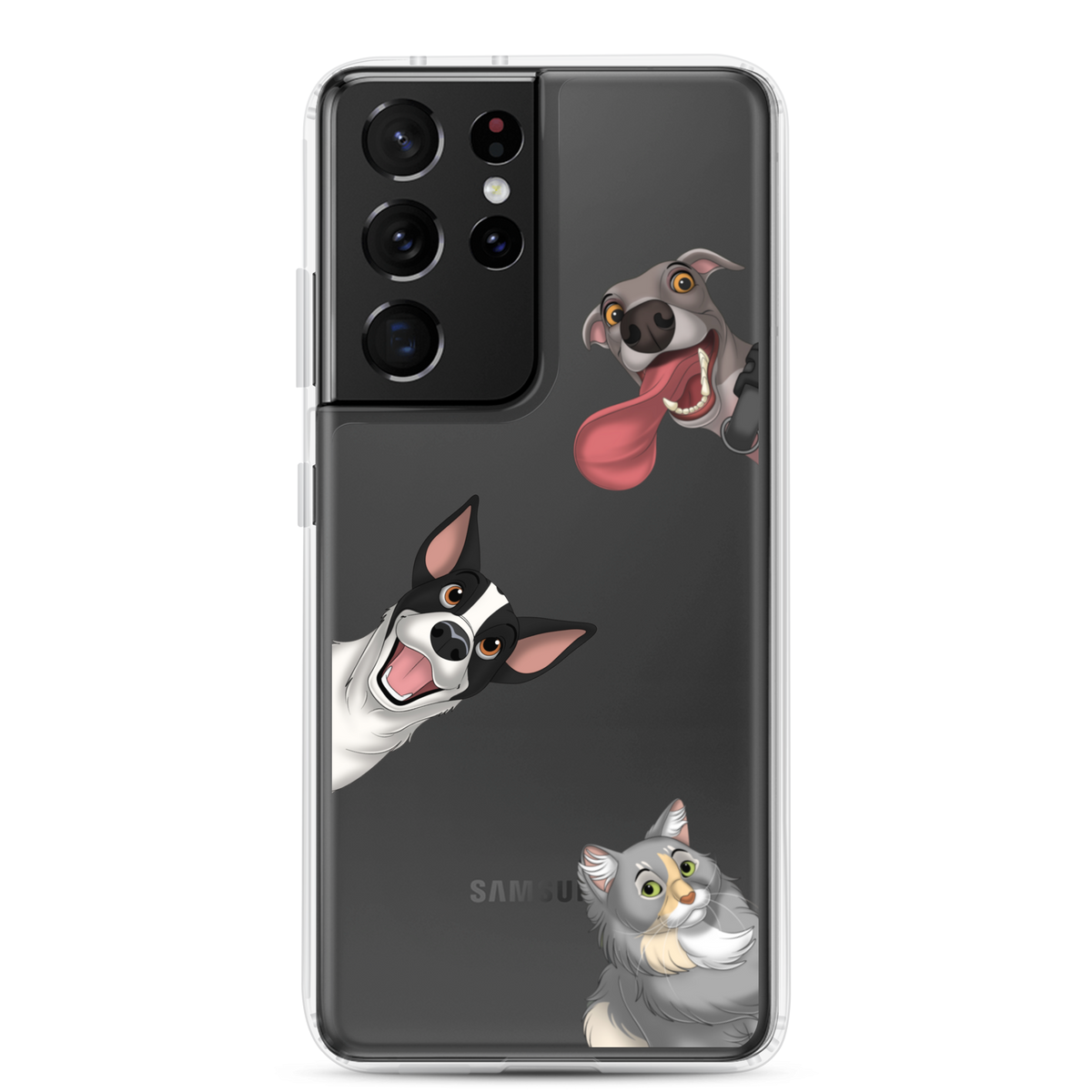 Pet Portrait Samsung Case- Peekaboo