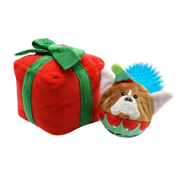 3 in 1 Dog Toy Gift Box Christmas Present - WoofCrate