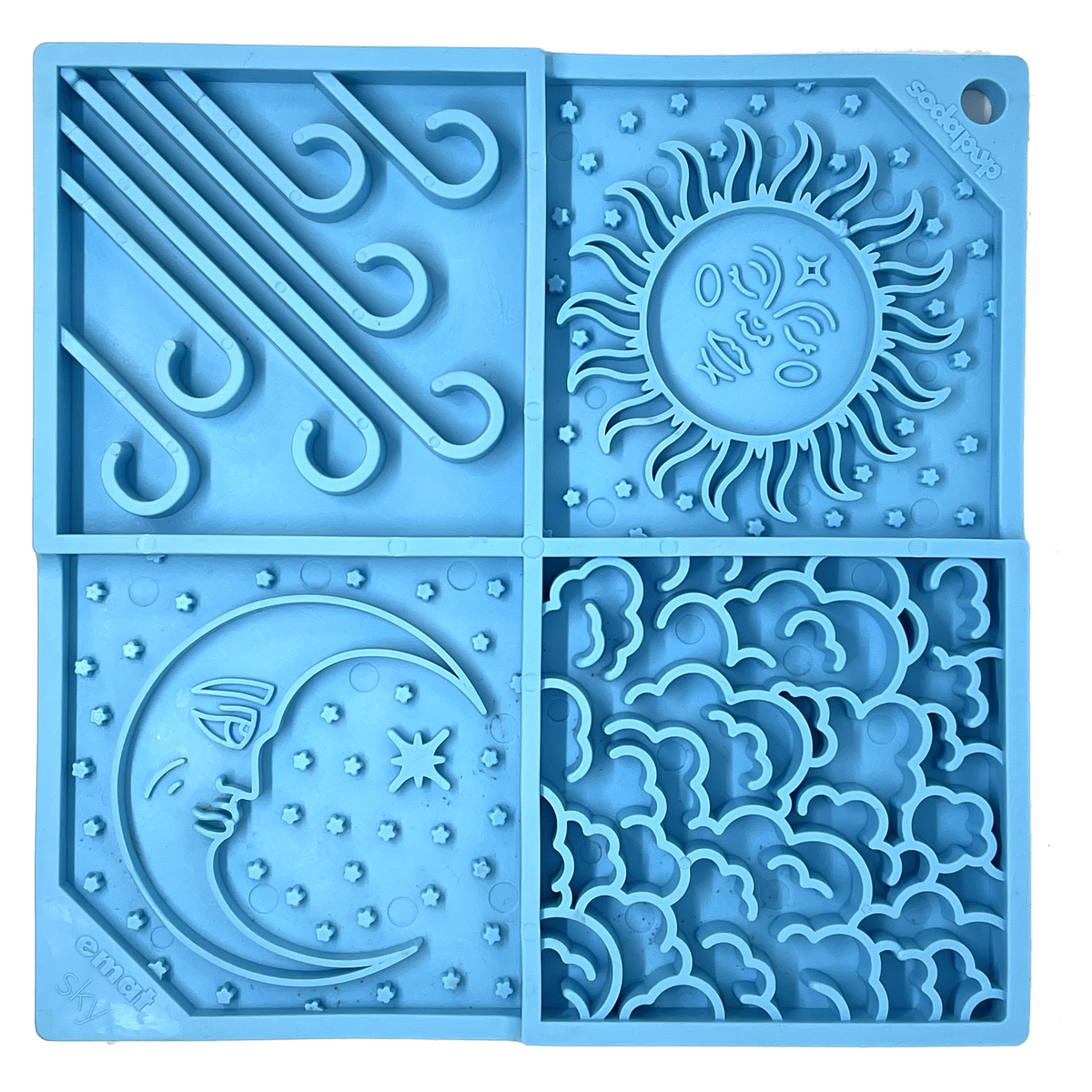 Blue SodaPup Sky lick mat for dogs and cats
