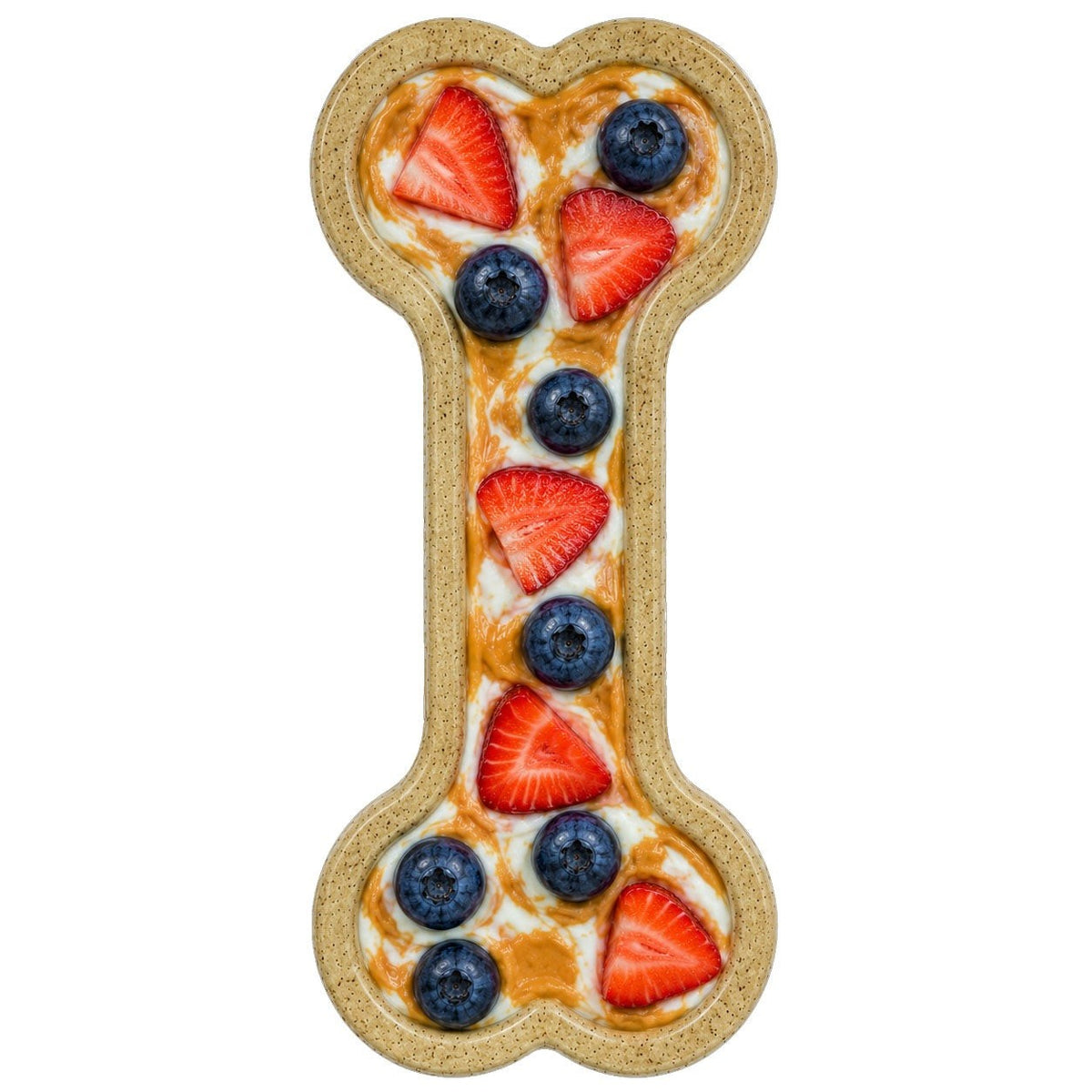 SodaPup nylon Bone chew toy topped with berries and treats