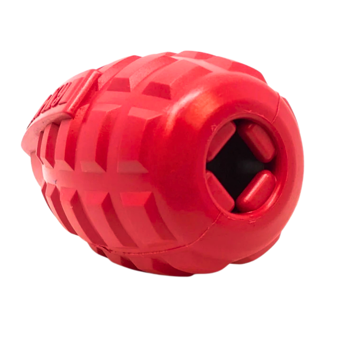 SodaPup Grenade Rubber Dog Toy – Treat-Dispensing Chew Toy