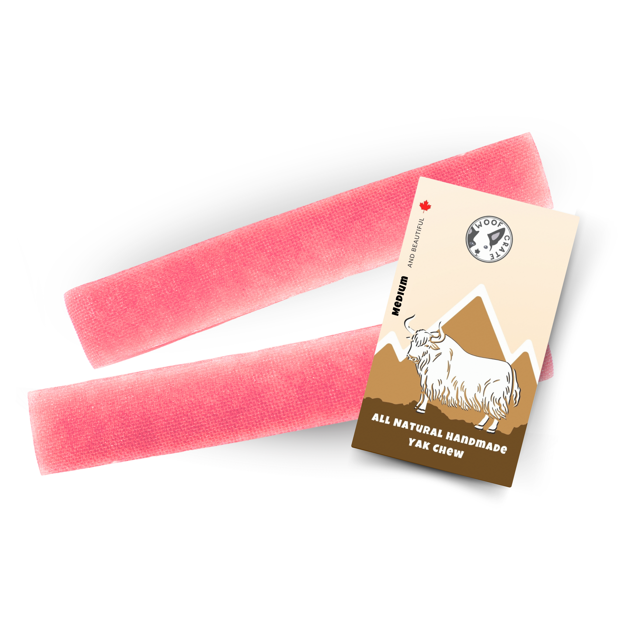 Strawberry Himalayan Yak Chew (Medium)