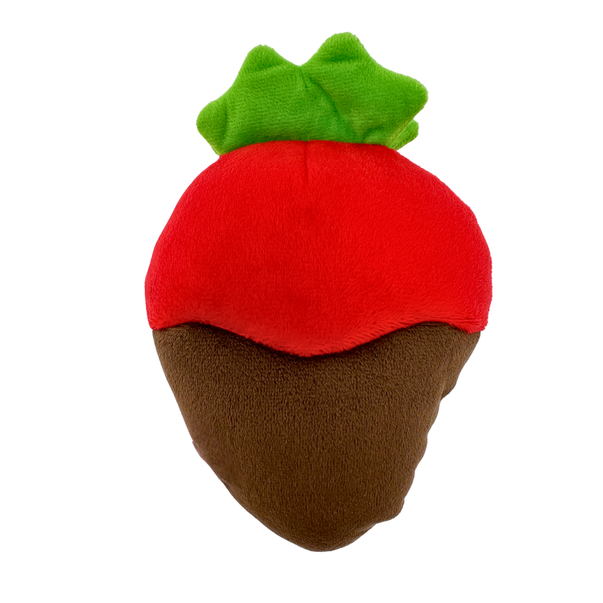 Chocolate Dipped Strawberry Plush Dog Toy