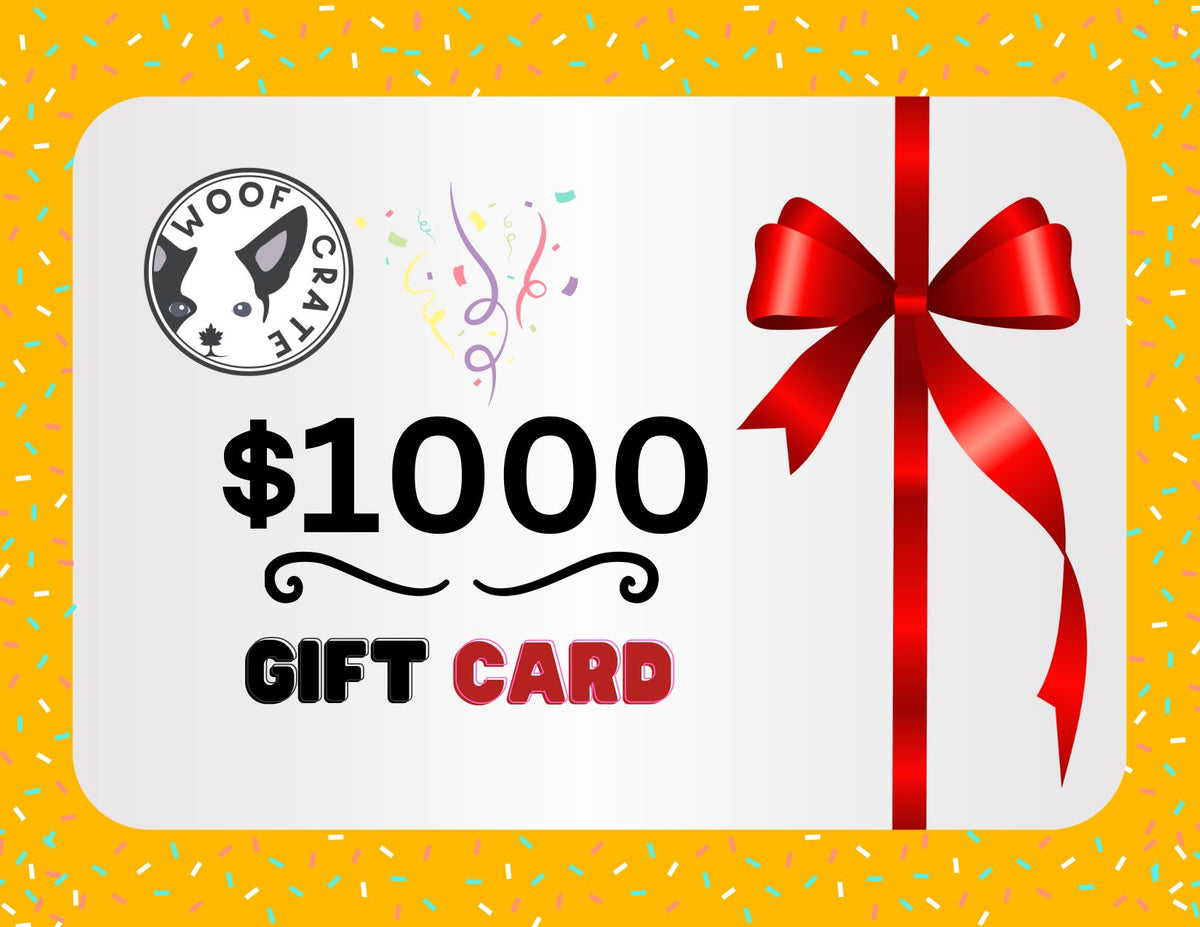 $1000 WoofCrate e-gift card